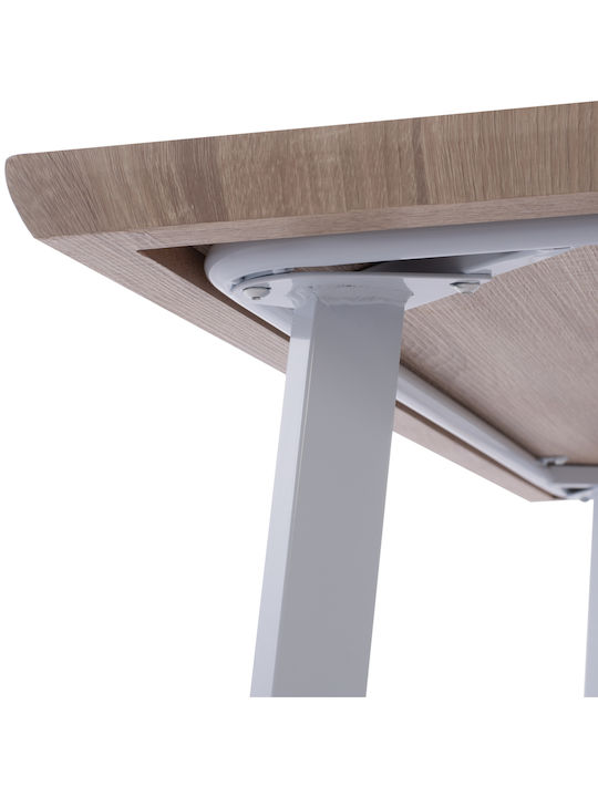 Ofira Wooden Dining Room Table with Metal Frame 140x80x76cm