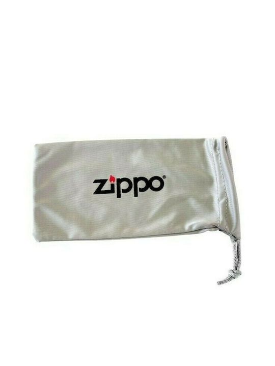 Zippo Sunglasses with Black Plastic Frame and Blue Mirror Lens OB113-02