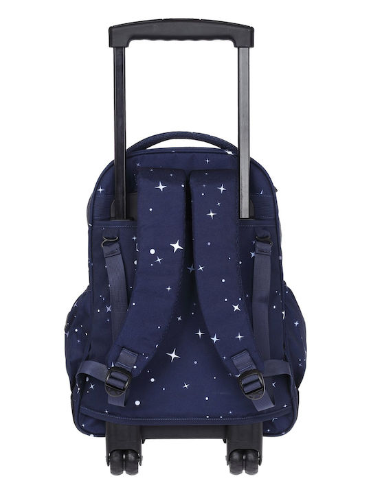 Lyc Sac One Rock 'n' Roll School Bag Trolley Elementary, Elementary Unicorn Stars + Cassette Gift