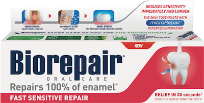 BioRepair Fast Sensitive Repair Toothpaste for Sensitive Teeth & Cavities 75ml