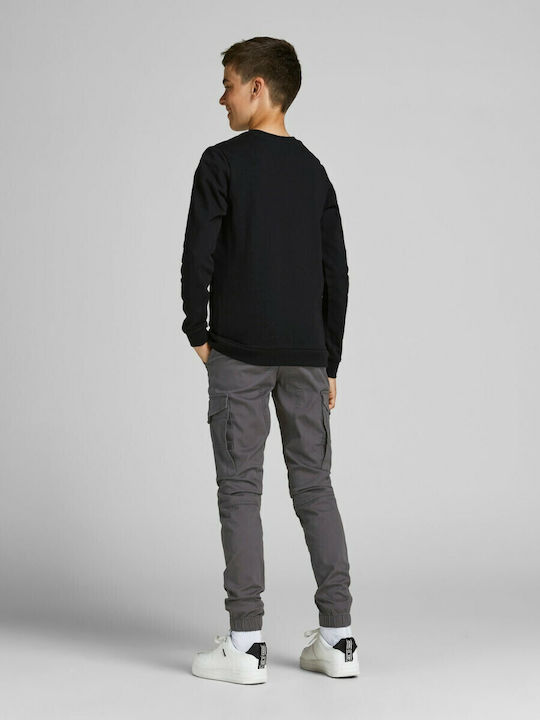 Pantaloni Cargo din Material Textil pentru Copii Gri