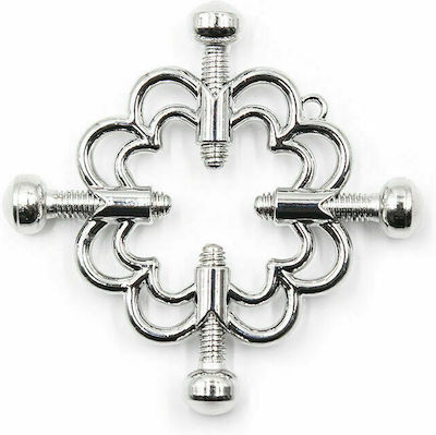 Dream Love Ohmama Metallic Nipple Clamps Flower in Silber Farbe D-229858