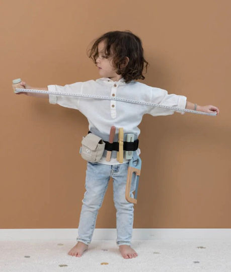 Little Dutch Gürtel Mastrokarou mit Kinder-Tools aus Hölzernes für 3+ Alter 5 Stück