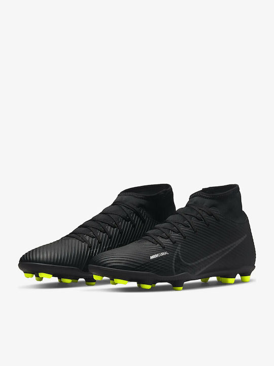 Nike Mercurial Superfly 9 Club Football Shoes with Cleats Black / Dark Smoke Grey / Summit White / Volt