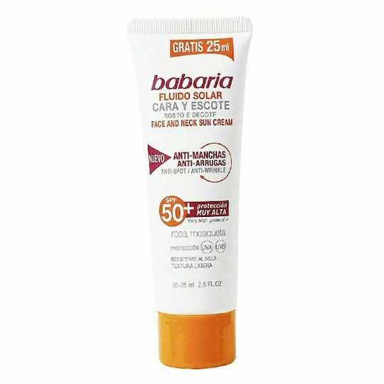 Babaria Facial Fluid Sonnencreme Creme Gesicht SPF50 75ml