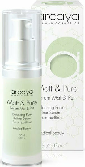 Arcaya Matt & Pure Serum Προσώπου με Πανθενόλη για Ακμή 30ml