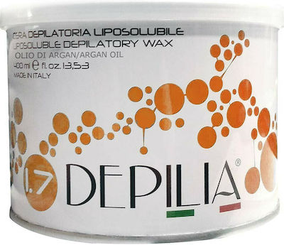 Depilia Facial & Body Canned Hair Removal Wax Λιποδιαλυτό Argan Oil 400ml