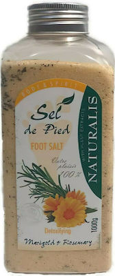 Naturalis Bath Salt Foot Salt Marigold & Rosemary Powder for Footbath with Fragrance Marigold & Rosemary 1000gr