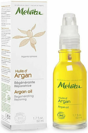 Melvita Argan Oil Αnti-aging & Moisturizing Argan Facial Oil Perfumed with Rose Essential Oil 50ml