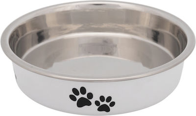 Trixie Paws Stainless Steel Cat Bowl for Food & Water Gray 250ml 13cm