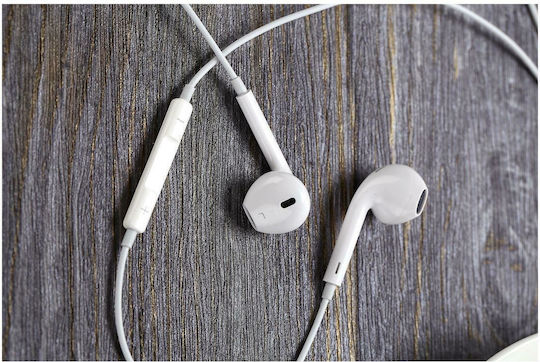 Foneng T15 Earbuds Handsfree με Βύσμα USB-C Λευκό