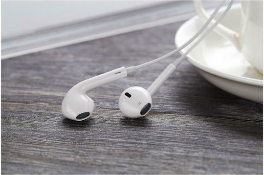 Foneng T15 Earbuds Handsfree με Βύσμα USB-C Λευκό