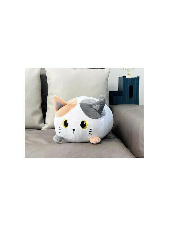 Total Gift Kids Round Throw Pillow Cat 33cm Multicolour