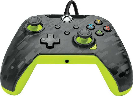 PDP 049-012-CMGY Wired Gamepad for PC Xbox One Xbox Series Yellow Black Camo