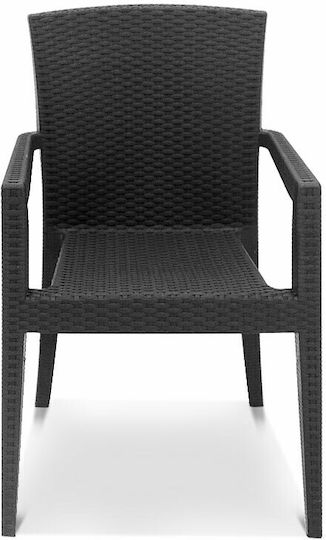 Chair Bali Anthracite 57x60x85cm