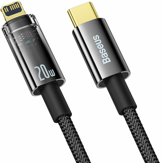 Baseus Explorer Braided USB-C to Lightning Cable 20W Black 1m (CATS000001)