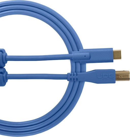 UDG Ultimate USB 2.0 Cable USB-C male - USB-B Μπλε 1.5m U96001LB