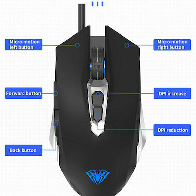 Aula S50 RGB Gaming Mouse Black