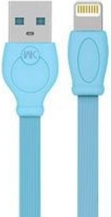 WK WDC-023 Flat USB-A la Cablu Lightning Albastru 3m (250268)