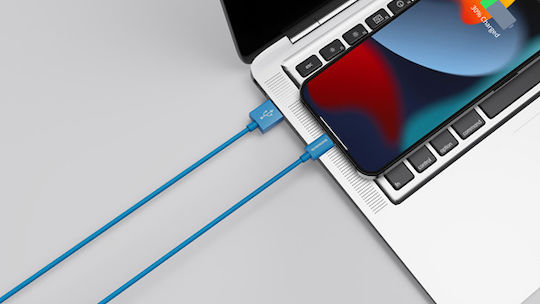 Riversong Lotus 08 USB-A to Lightning Cable Blue 1.2m (CL71BU)