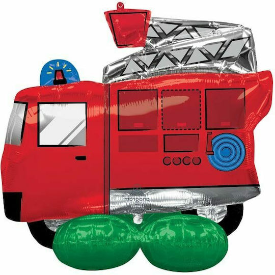 Μπαλόνι Disney Cars Foil Jumbo Πολύχρωμο Airloonz Fire Truck 88εκ.