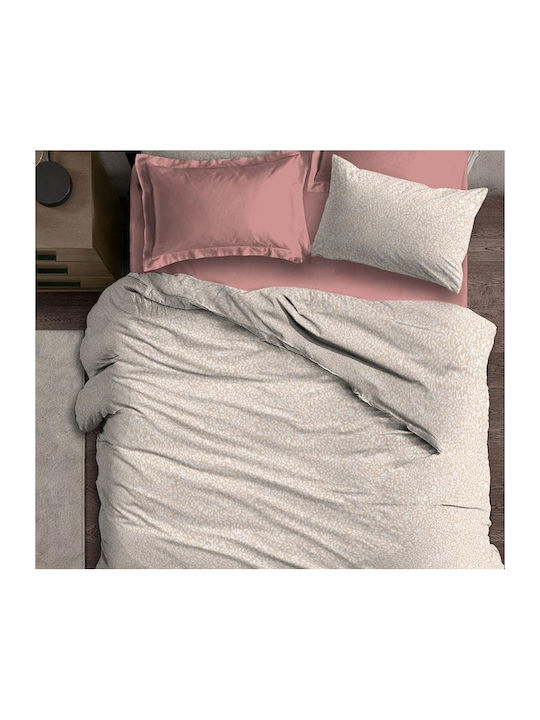 Kentia Milan Set Super Double Microfiber Coverlet 223 Light Pink 220x240cm