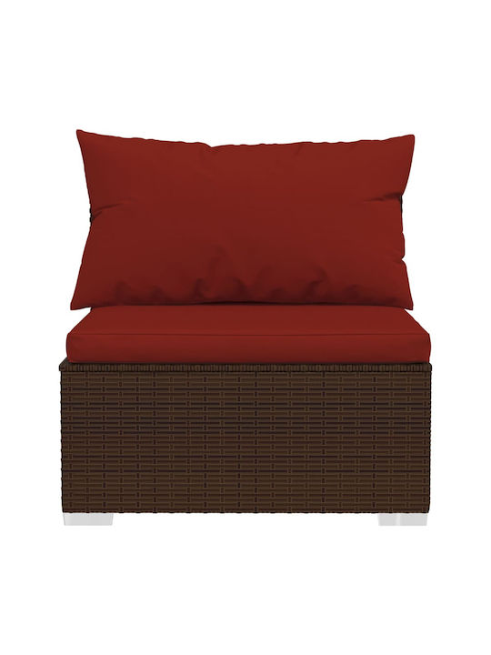 Tree-Seater Sofa Outdoor Rattan with Pillows 70x70x60.5cm