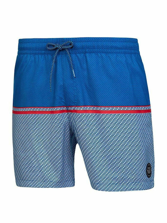 Men's Swimwear Shorts Blue with Patterns