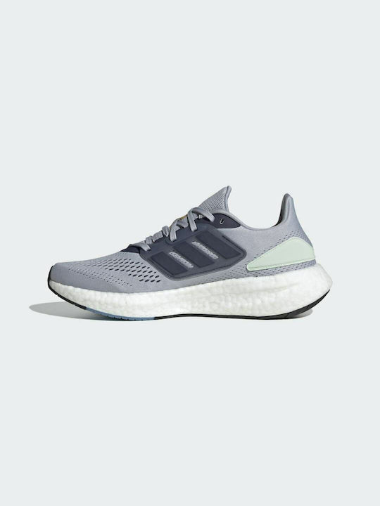 Pureboost 22 Sport Shoes Running Halo Silver / Shadow Navy / Linen Green