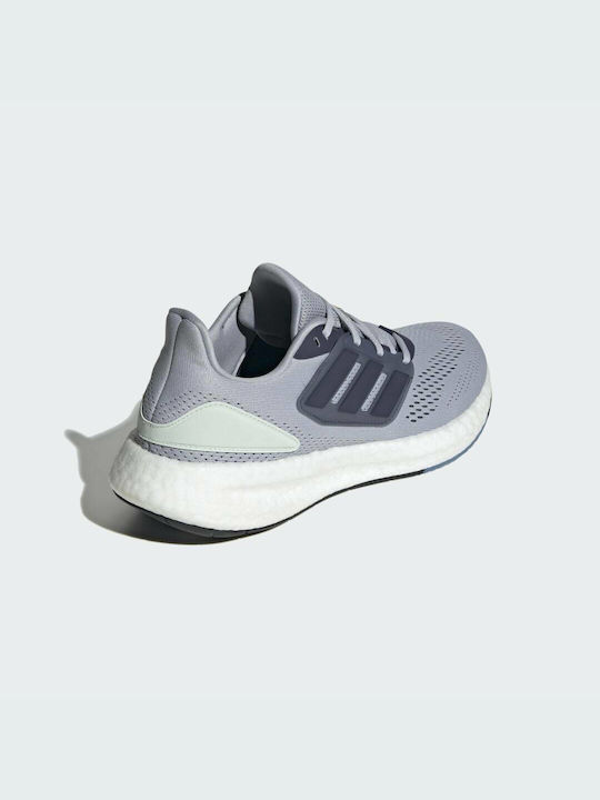 Pureboost 22 Sport Shoes Running Halo Silver / Shadow Navy / Linen Green