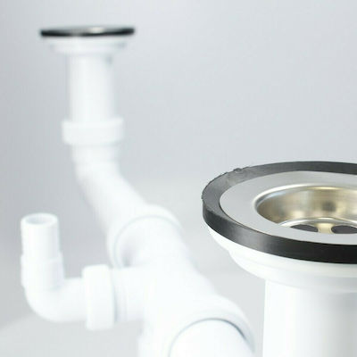 Plastic Siphon Sink White