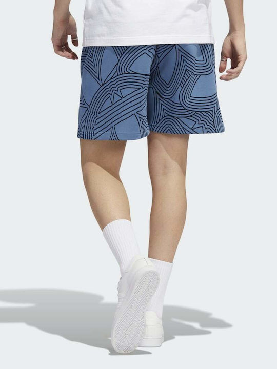 Adidas Original Athletic Club Αθλητική Ανδρική Βερμούδα με Σχέδια Altered Blue