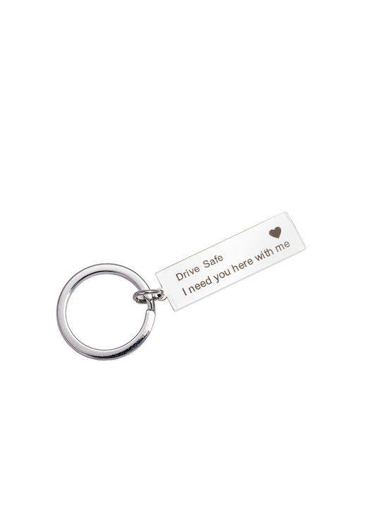 Gadget Master Keychain Drive Safe I Need You Metalic Negru