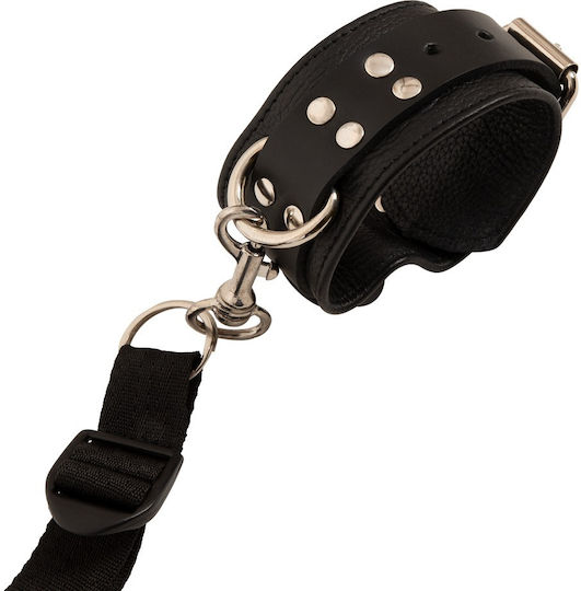 Zado Leather Bed Restraint Set pentru Legare la Pat în Culoare Negru