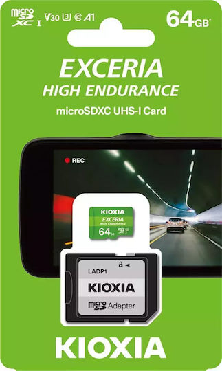 Kioxia Exceria High Endurance microSDHC 64GB U1 V30 A1 UHS-I 100MB/s