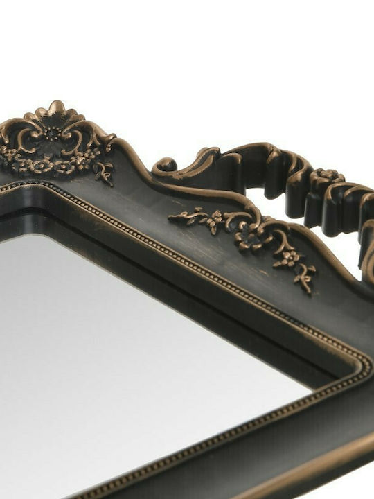 Inart Plastic Rectangular Decorative Tray with Mirror 39x25x3cm