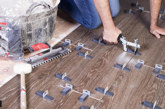 Rubi Nivelliergerät für Fliesen Fliesenabstandhalter Dicke 1.5mm 100Stück