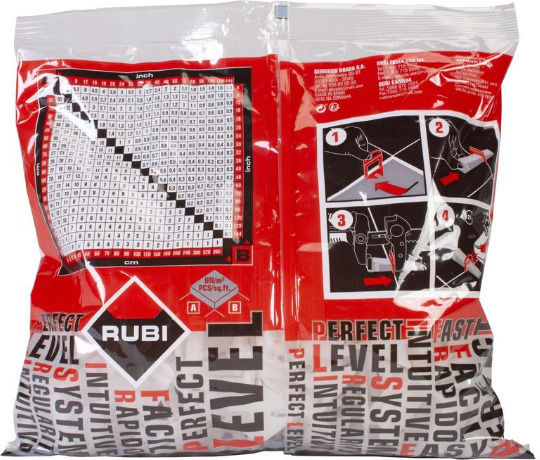 Rubi Nivelliergerät für Fliesen Fliesenabstandhalter Dicke 1.5mm 100Stück