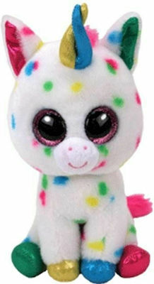 TY Plush Unicorn Beanie Boos Harmonie the Unicorn for 3+ Years 15 cm