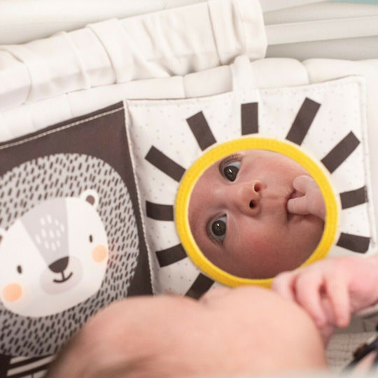 Taf Toys Activity Book Activity Book Savannah Black & White made of Fabric for 0++ Months