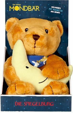 Die Spiegelburg Schlafspielzeug Teddybär mit Sternchen aus Stoff mit Lichtern