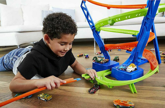 Hot Wheels Spiral Speed Crash Πίστα για 5+ Ετών
