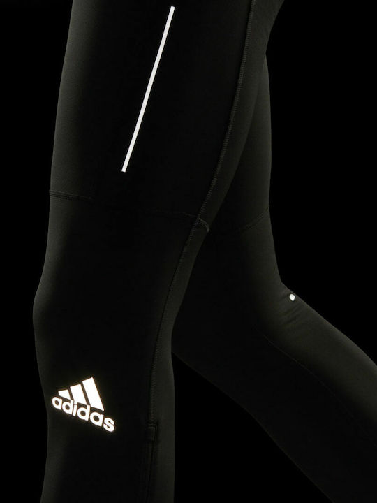 adidas Own the Run Warm Men's Sports Long Leggings Black