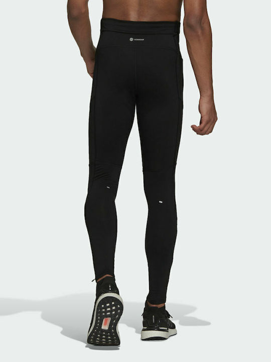 adidas Own the Run Warm Men's Sports Long Leggings Black