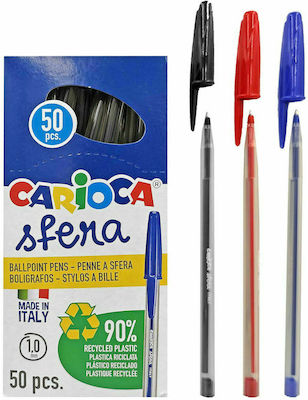 Carioca Stift Kugelschreiber nullmm mit Blau Tinte Transparent Körper