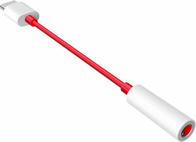 OnePlus Convertor USB-C masculin în 3.5mm feminin Roșu (1091100049)