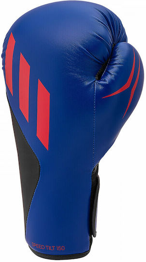 adidas Speed Tilt 150 SPD150TG Leather Boxing Competition Gloves Blue