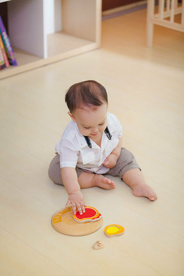 Wooden Kids Peg Puzzle Chick for 1+ Years 3pcs Plan Toys