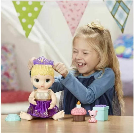 Hasbro Baby Alive Σετ με Μωρό Κούκλα Cupcake Birthday Baby Blonde για 3+ Ετών