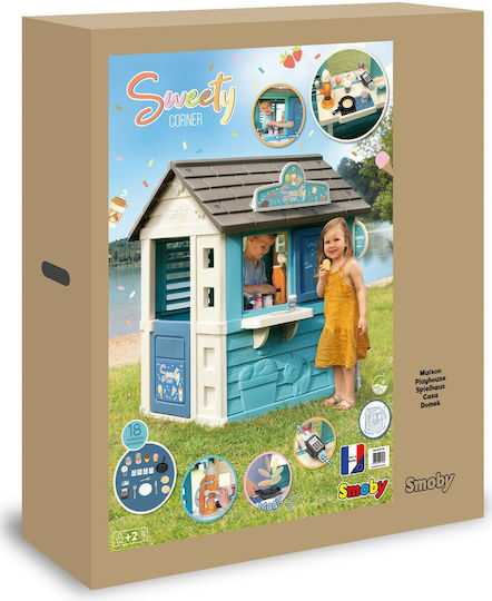 Smoby Plastic Kids Playhouse Multicolour Sweety Corner 105x110x127cm